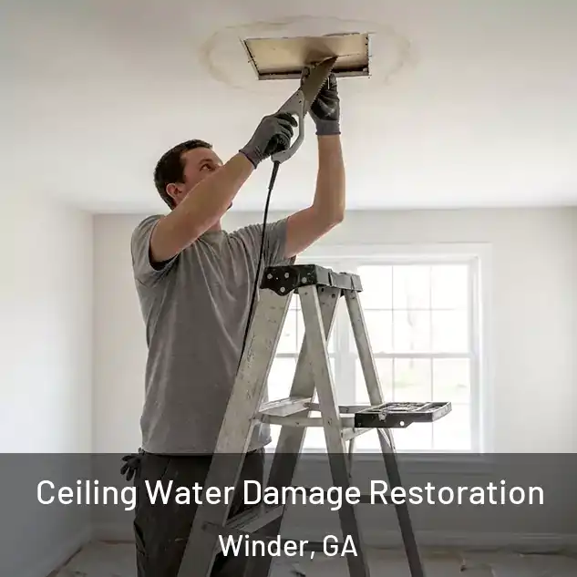  Ceiling Water Damage Restoration Winder, GA