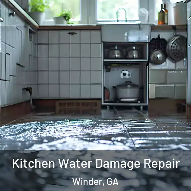  Kitchen Water Damage Repair Winder, GA