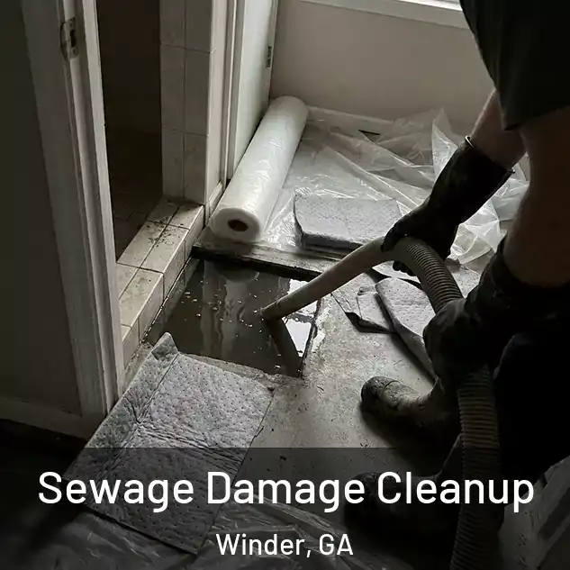  Sewage Damage Cleanup Winder, GA